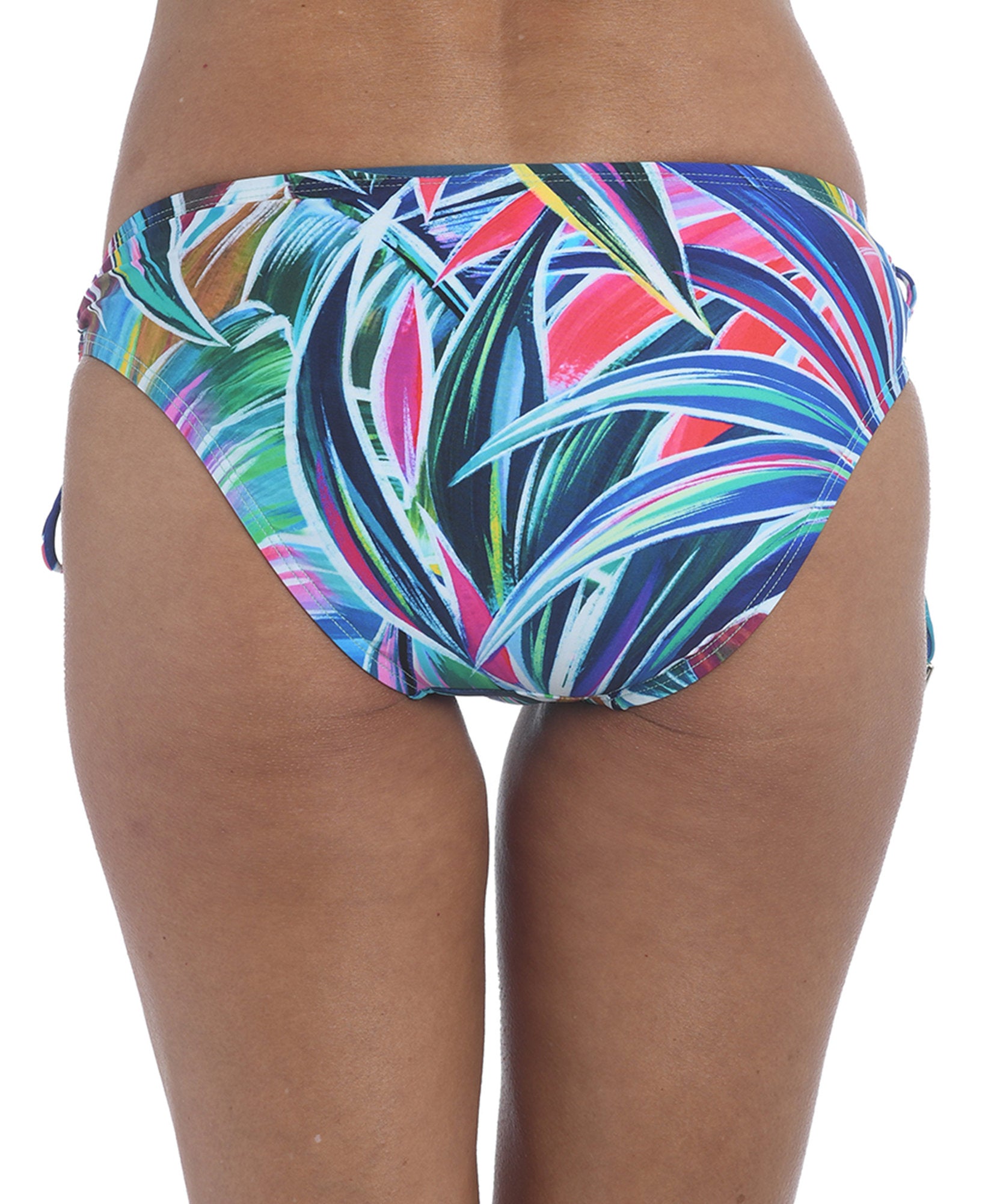 La Blanca Women Printed Adjustable Hipster Bikini Bottoms