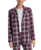 OAT Women Oversized Plaid Blazer