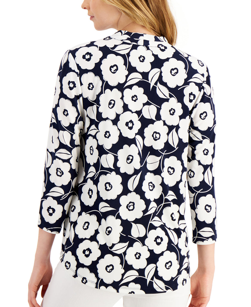 Charter Club Women Petite Floral Shirt