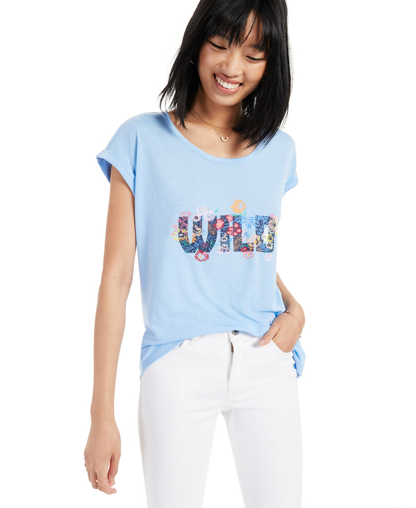 Style & Co Women Wild Flowers Graphic T Shirt Wild