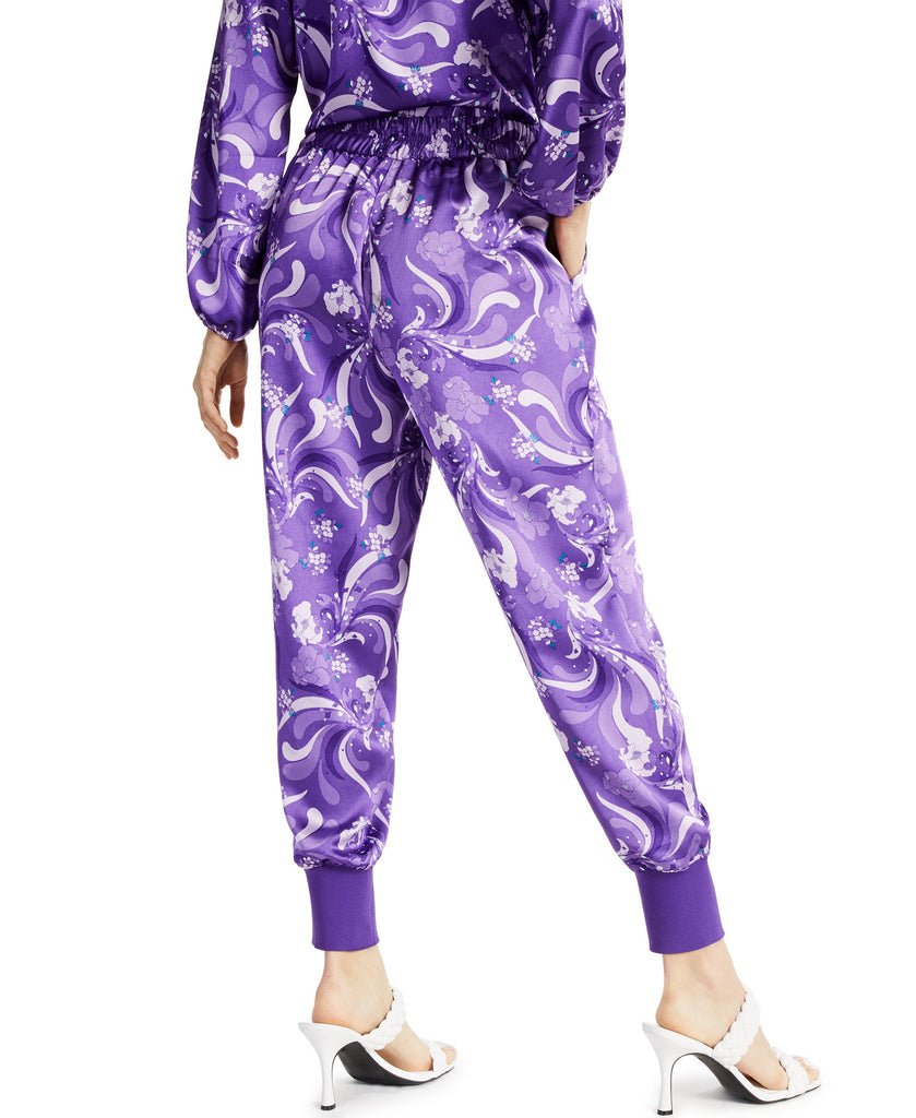 INC International Concepts Women Printed High Rise Jogger Pants