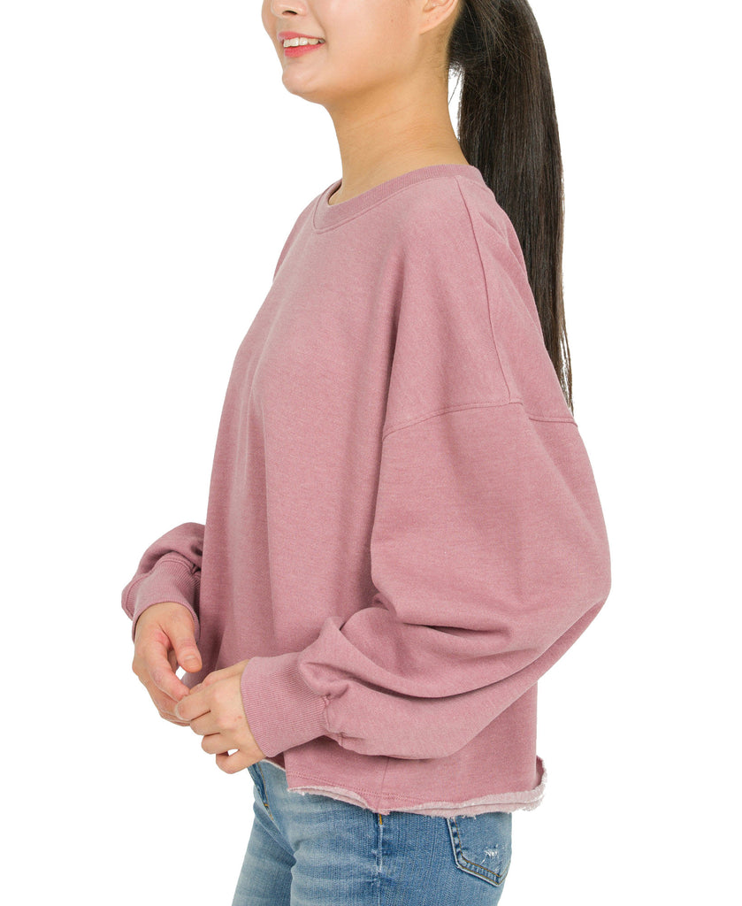 Hippie Rose Juniors Burnout Sweatshirt