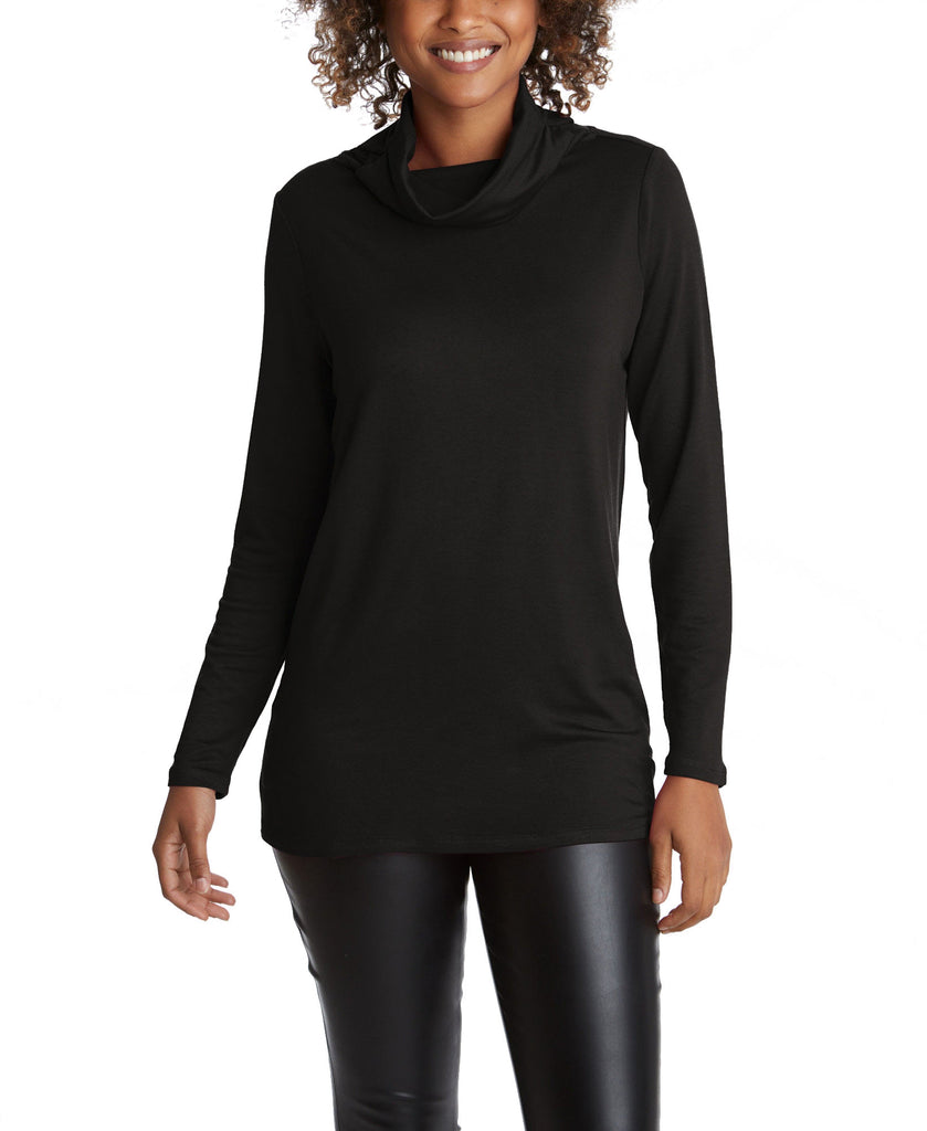 Adyson Parker Women Long Sleeve Cowl Top with Earloops