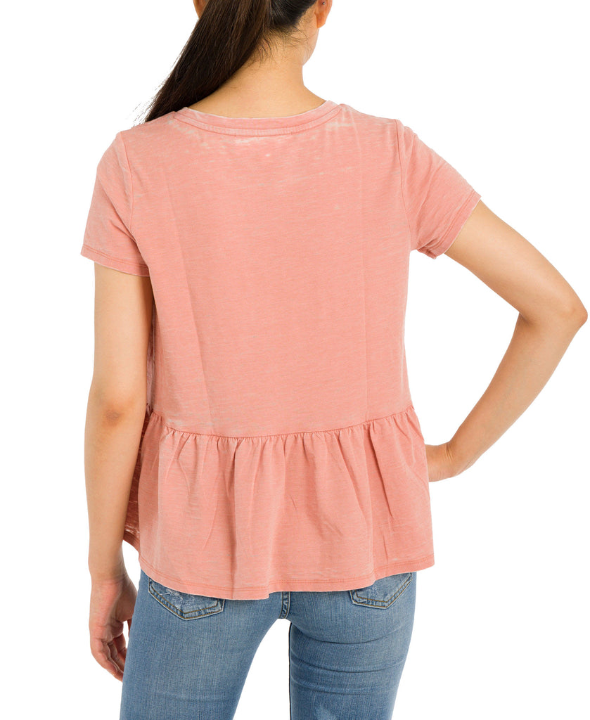 Hippie Rose Juniors Peplum T Shirt