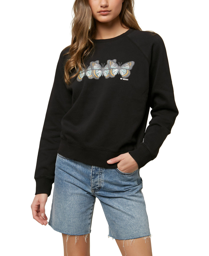 ONeill-Women-Petite-Seaspray-Printed-Sweatshirt-Washed-Black
