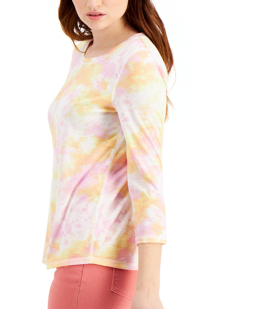 Style & Co Women Tie Dyed Top