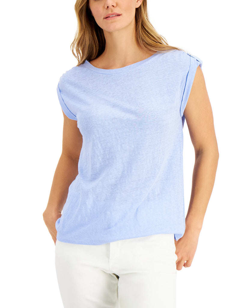 Charter Club Women Linen Top Serenity