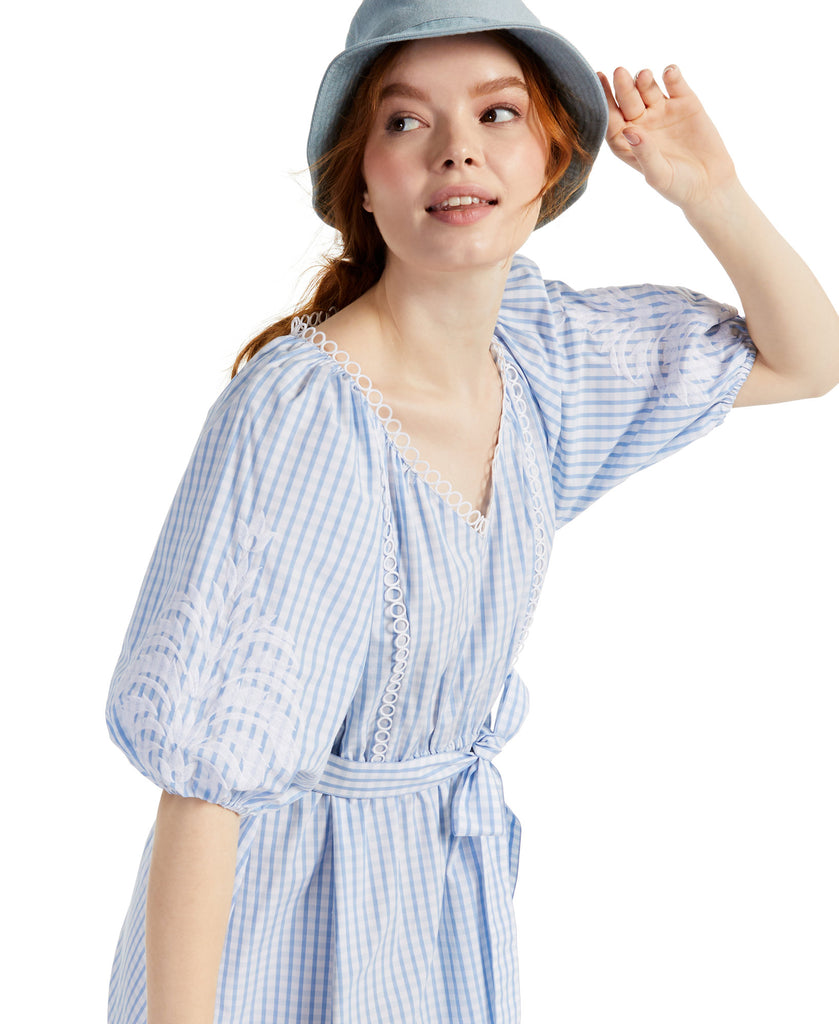 Women's Petite Plaid Cotton Midi Dress Online Warehouse Sale Women's Petite Plaid Cotton Midi Dress Online Warehouse Sale