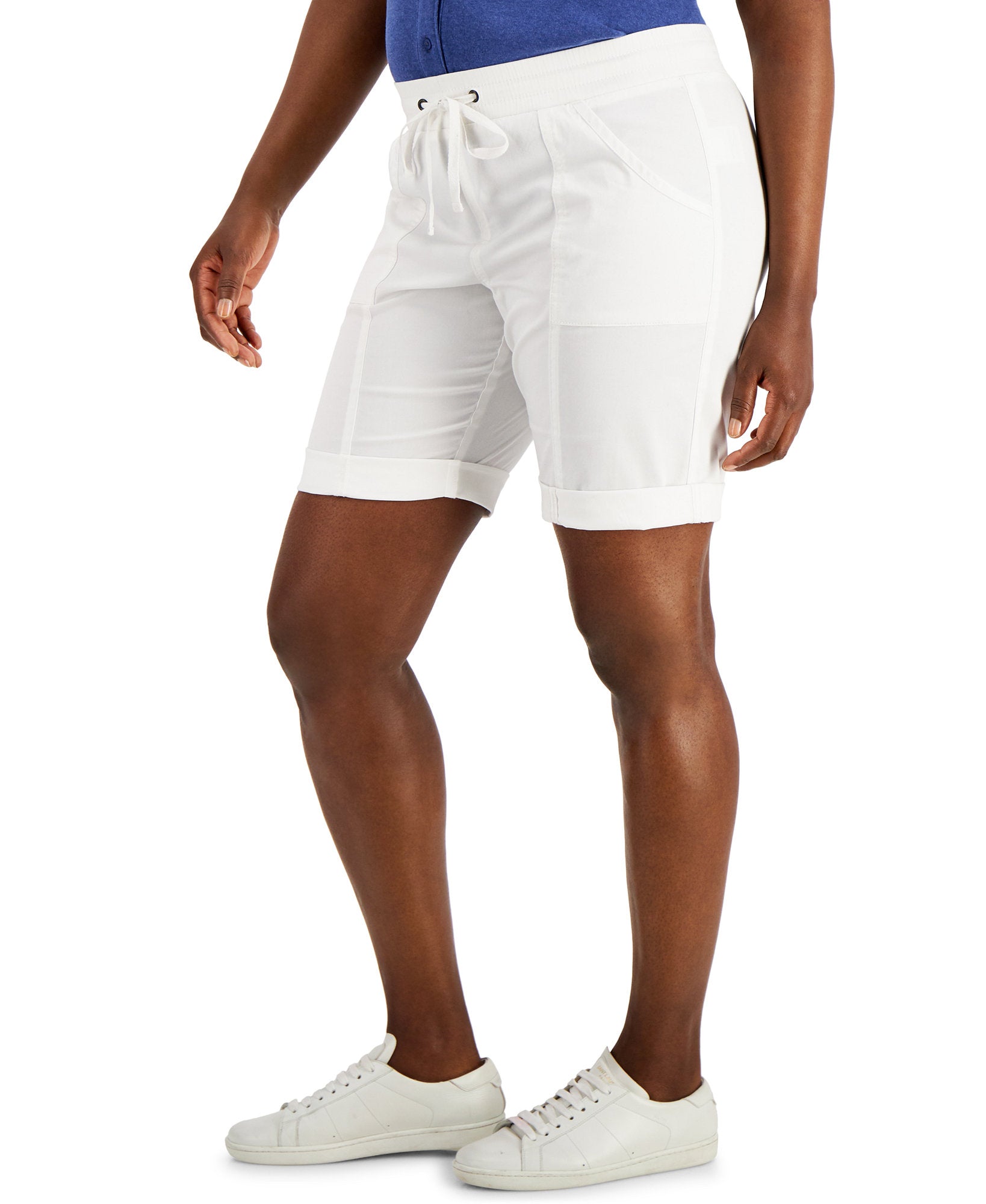 Karen Scott Women Petite Pull On Shorts