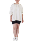 Black Tape Women Plus Black Tape Oversized Hoodie Stone