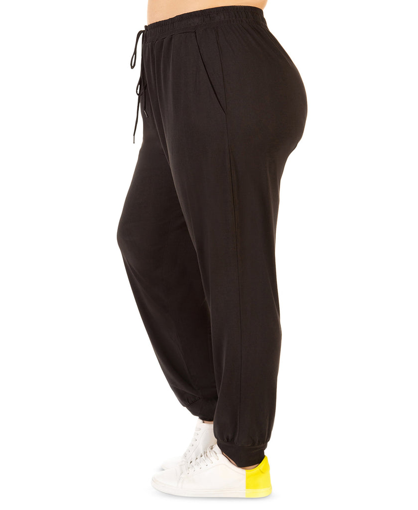 Black Tape Women Plus Draped Jogger Pants