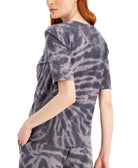 Style & Co Women Petite Printed Short Sleeve Sweatshirt