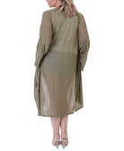 Black Tape Women Plus Oversized Fine Gauge Cardigan Sweater
