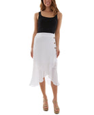 BCX Juniors Asymmetrical Ruffle Hem Skirt