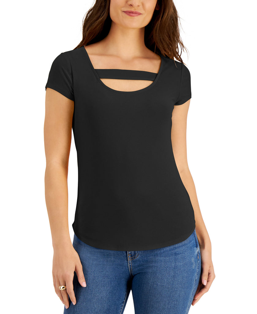 Willow Drive Women Cutout Top Black