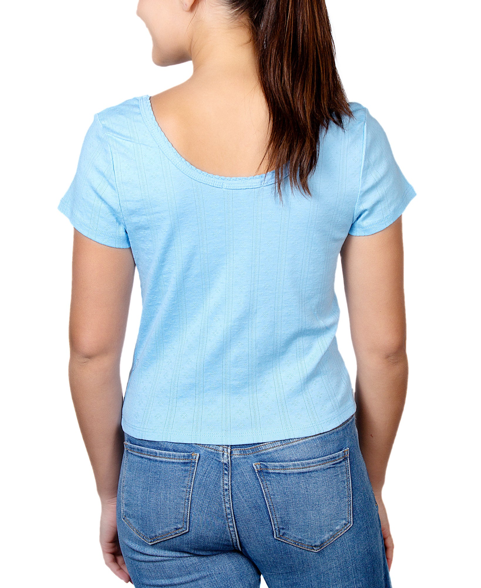 Rebellious One Women Cotton Pointelle Top