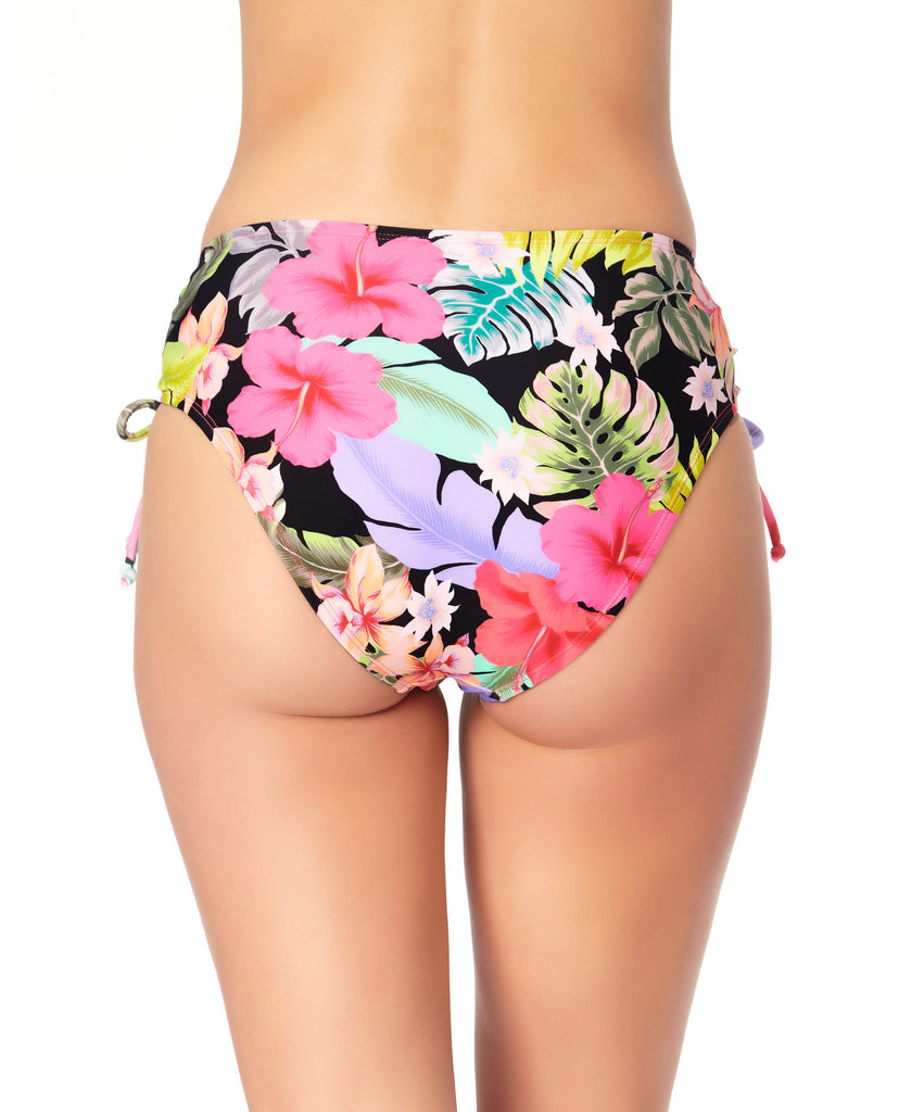 California Waves Women Floral Print High Waist Bikini Bottoms