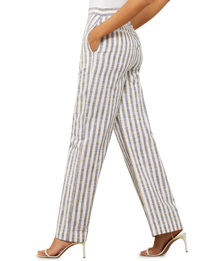 BCBGMAXAZRIA Women Striped Wide Leg Pants