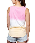 Rebellious One Women Tie Dyed Tie Front Tank Top