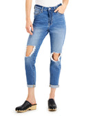 Celebrity Pink Women Ripped Mom Jeans