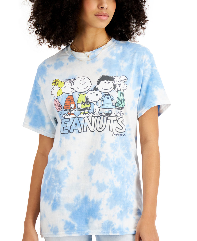 Peanuts Women Peanuts Cotton Tie Dyed T Shirt