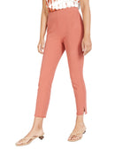 Alfani Women Fringe Hem Pull On Pants Cedar Chest