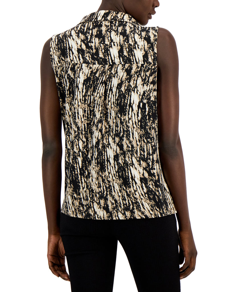 Alfani Women Abstract Print Sleeveless Top