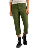 Style & Co Women Curvy Capri Jeans Winter Moss