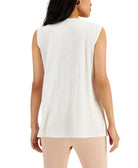Alfani Women Textured Sleeveless Top