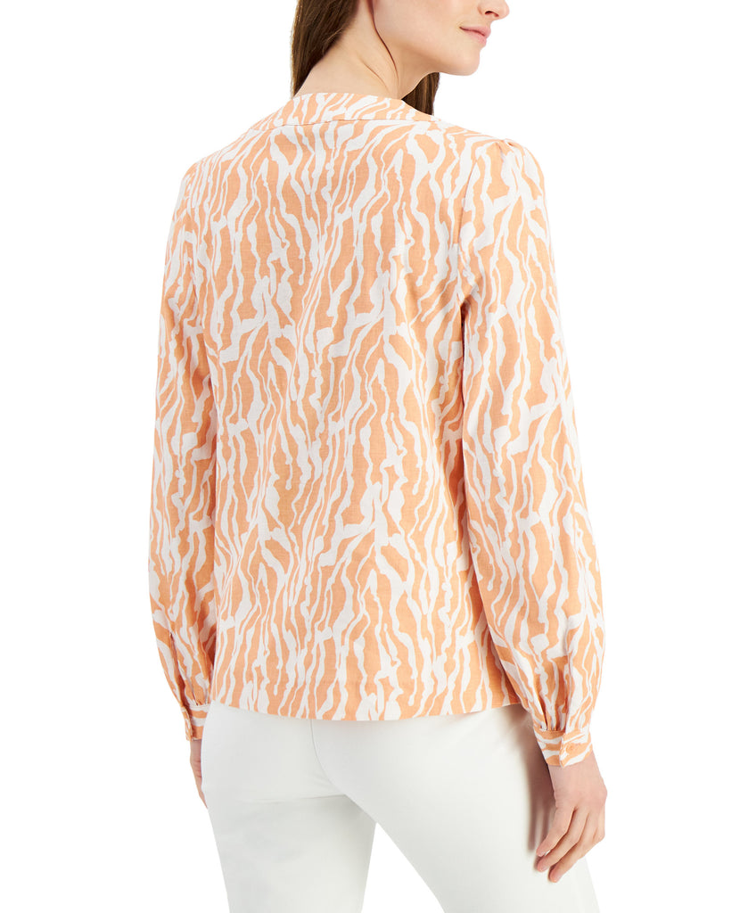 Alfani Women Printed Blouson Sleeve Top