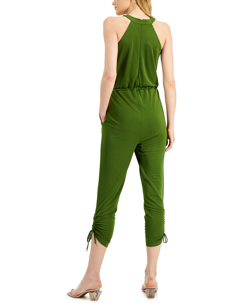 INC International Concepts Women Tie Neck Halter Jumpsuit