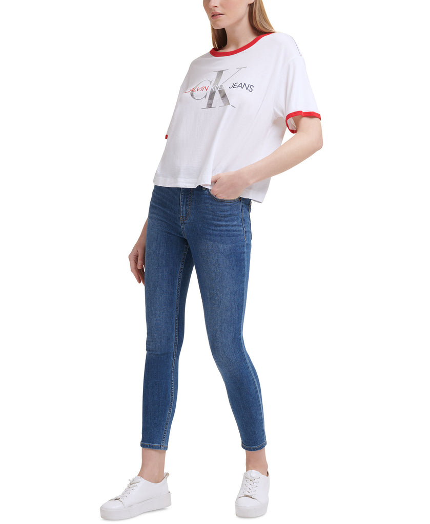 Calvin Klein Jeans Women Americana Logo T Shirt