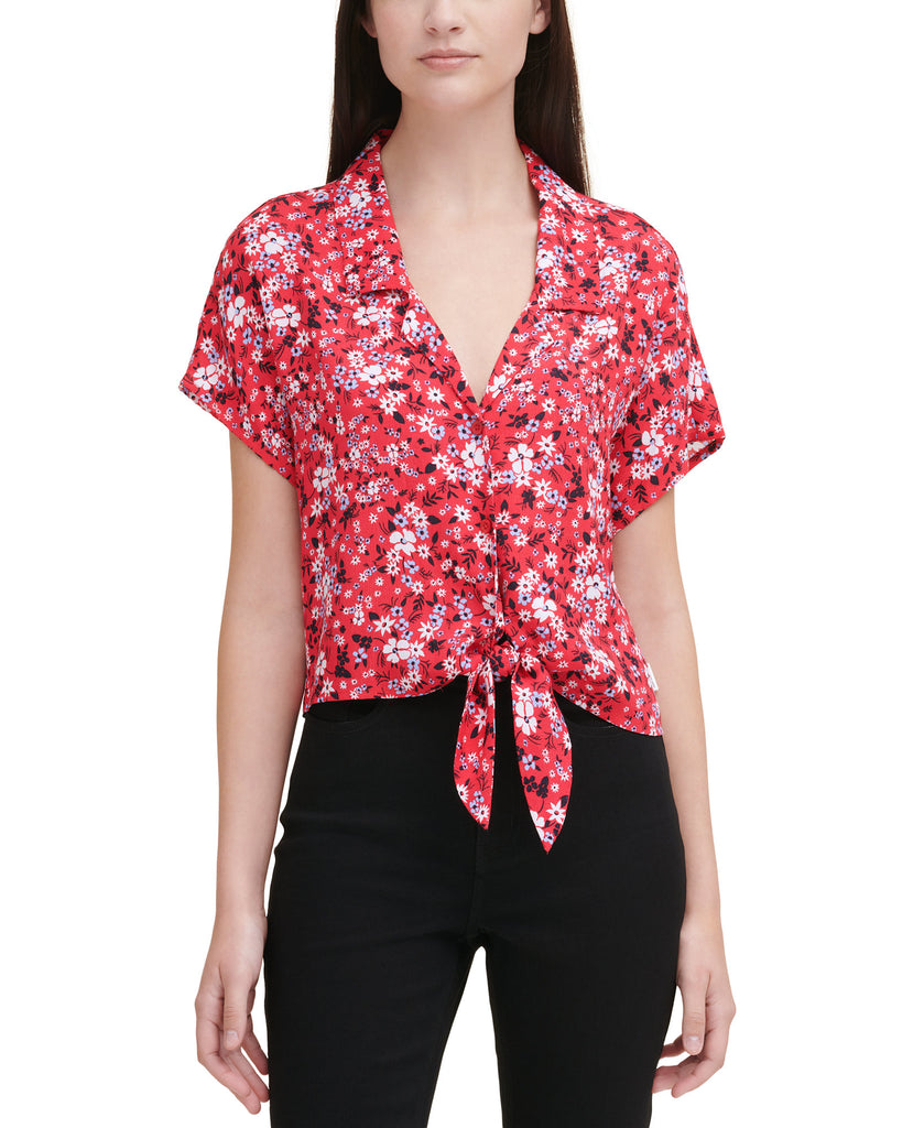 Calvin Klein Jeans Women Floral Print Shirt Stnl Flrl S