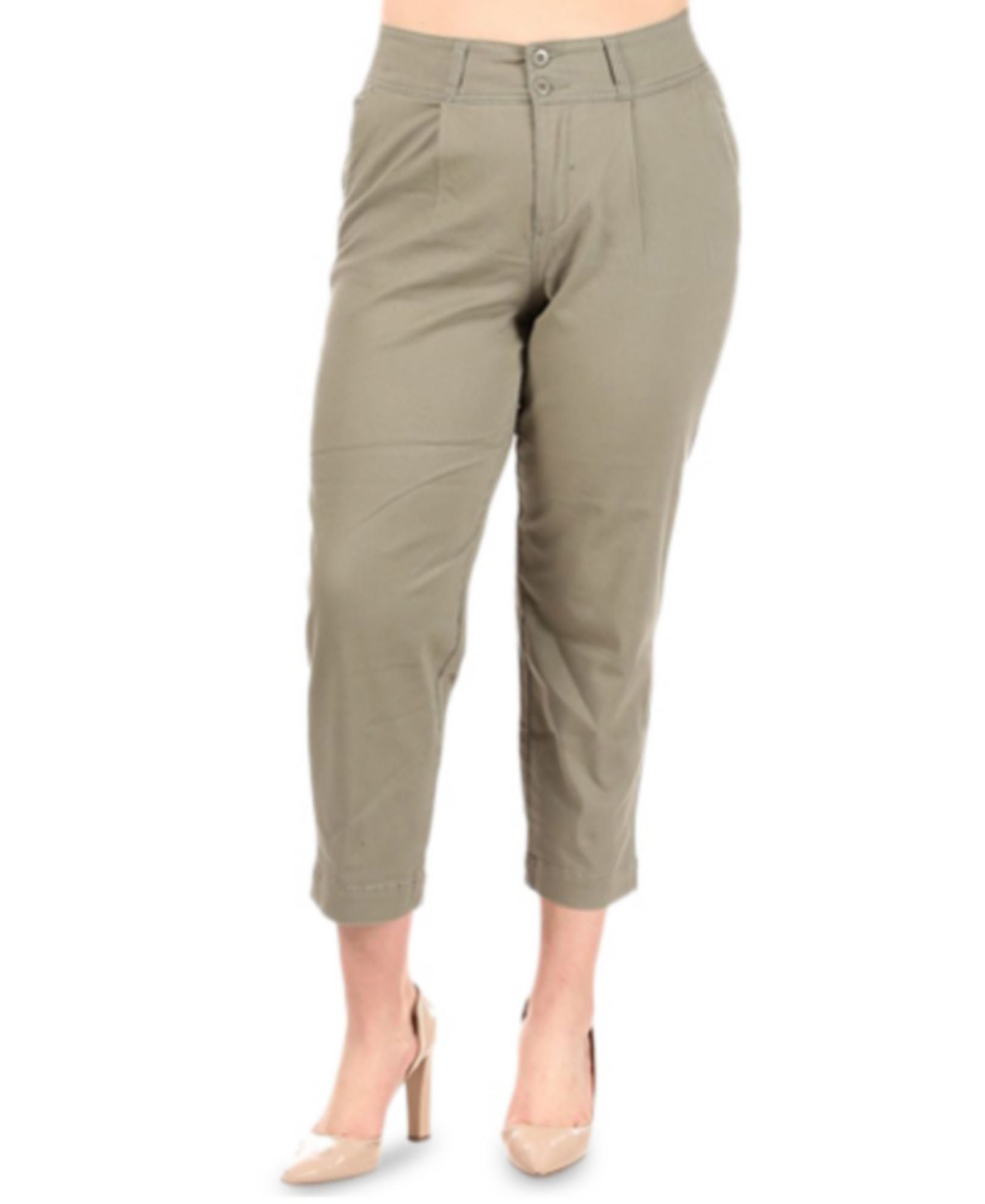 Celebrity Pink Women Plus Trendy Cropped Pants Kale