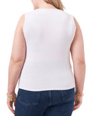 1.STATE Women Plus Cross Front Top