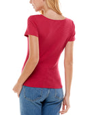 Ultra Flirt Women Ruched Front Top