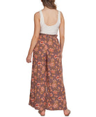 Black Tape Women Floral Print Wide Leg Pants