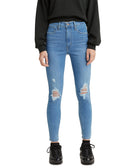 Levis Women Mile High Super Skinny Jeans in Short Length Arctic Wash