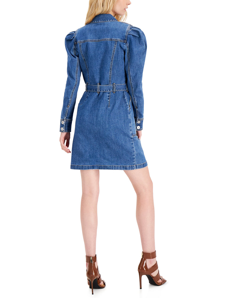 INC International Concepts Women Denim Belted Shirtdress