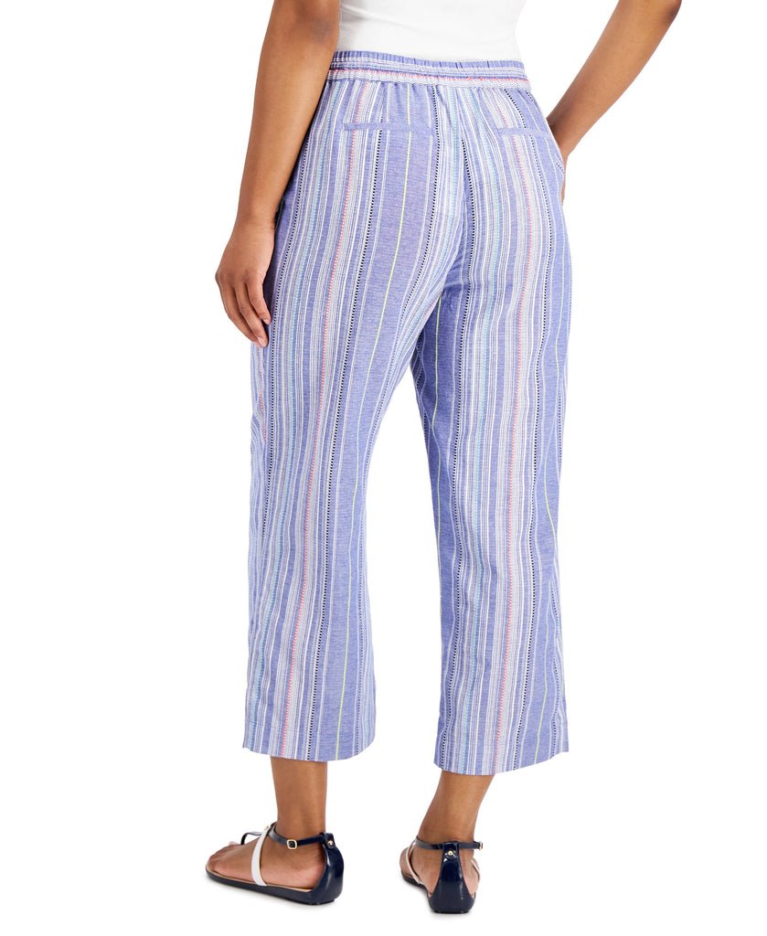 Charter Club Women Striped Pull On Pants