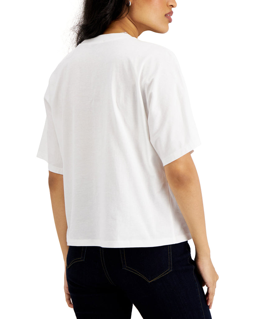 INC International Concepts Women Petite Cotton Necklace T Shirt