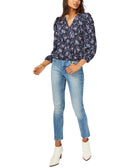 Sam & Jess Women Surplice Puff Sleeve Top