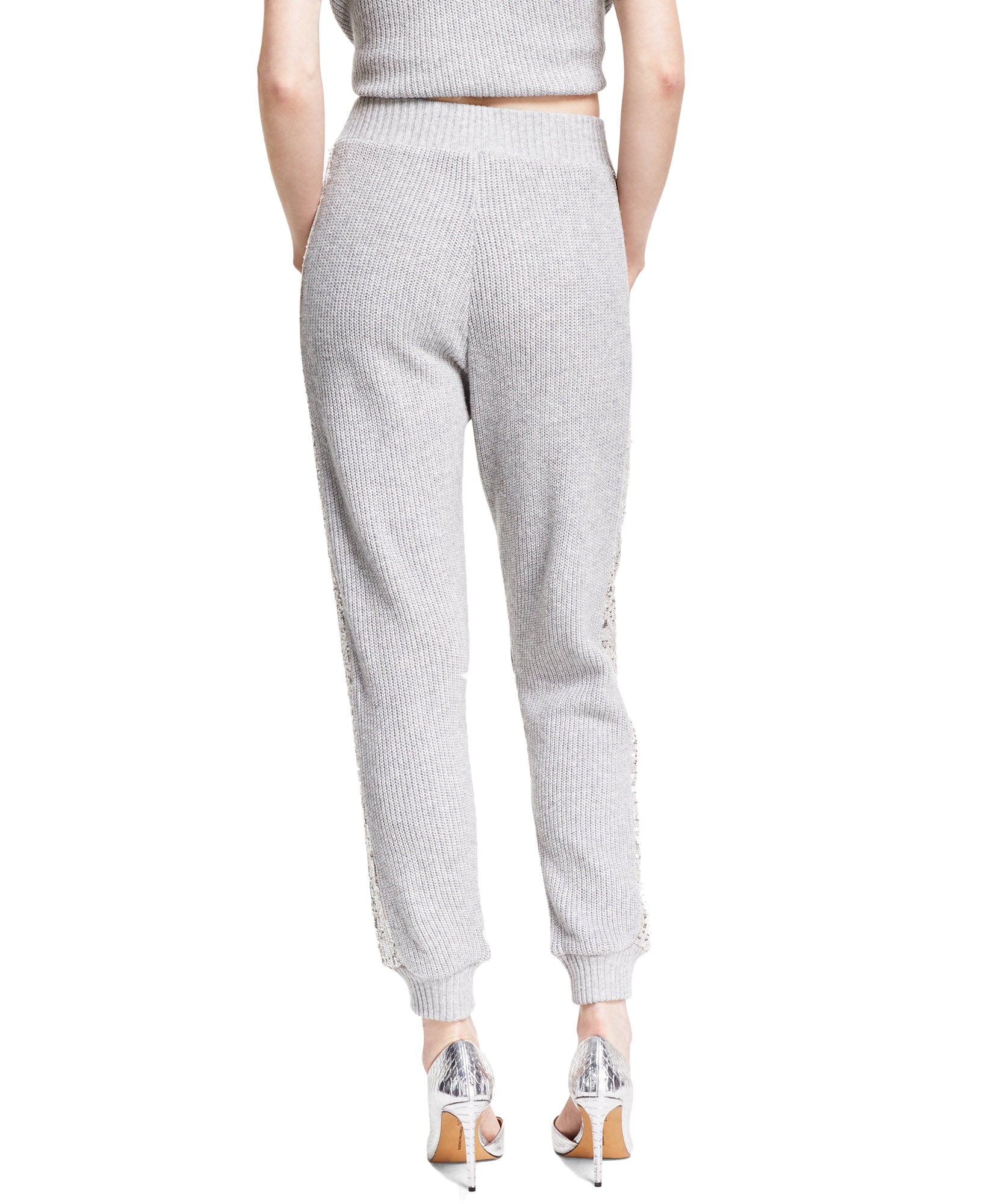 INC International Concepts Women Petite Sequined Jogger Pants