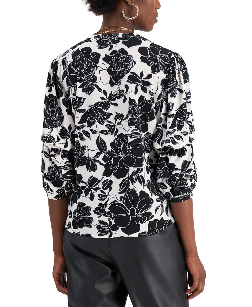 Willow Drive Women Printed Split Neck Top