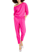 INC International Concepts Women Off The Shoulder Sweatshirt Pink Tutu