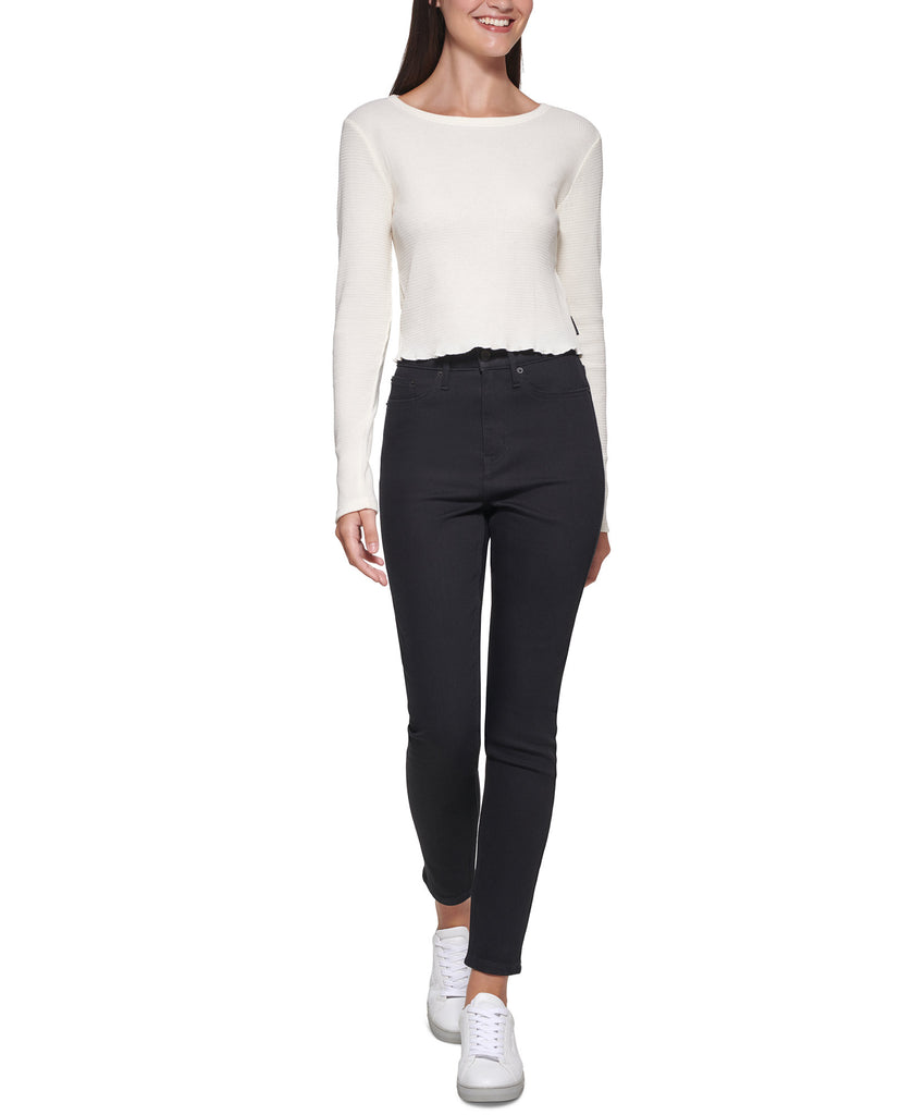 Calvin Klein Jeans Women Cropped Crewneck Top