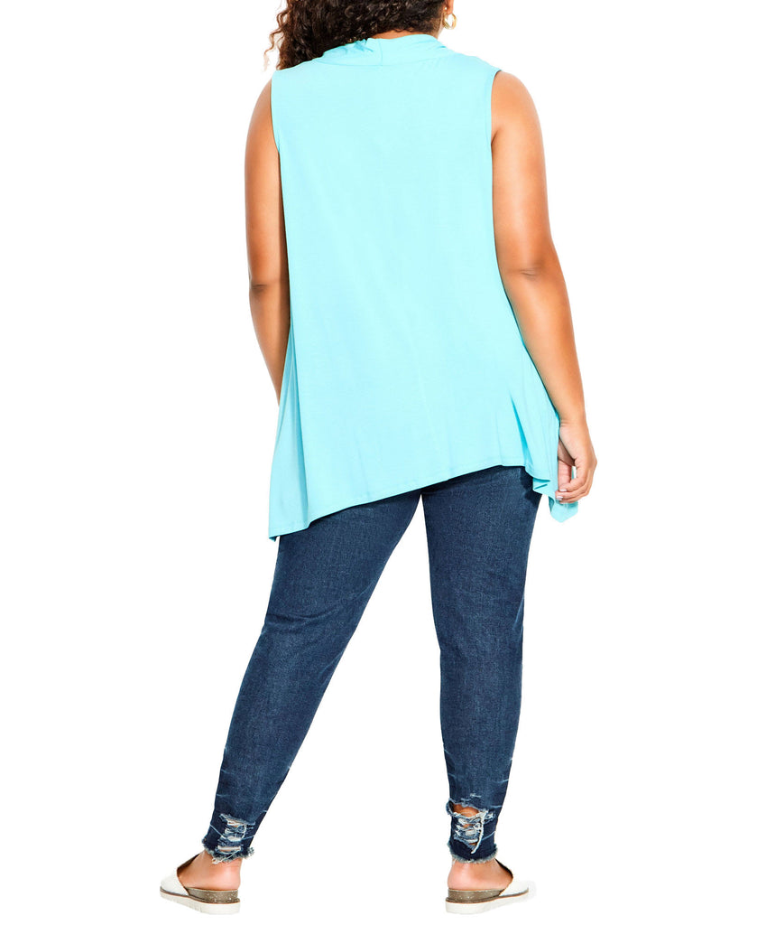 Avenue Women Plus Aria Pleat Top