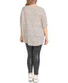 Black Tape Women Plus Trendy Animal Print Top