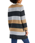 Charter Club Women Colorblocked Open Front Cardigan