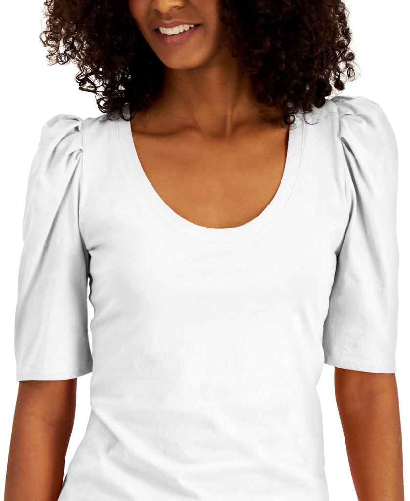 INC-International-Concepts-Women-Cotton-Puff-Sleeve-Top